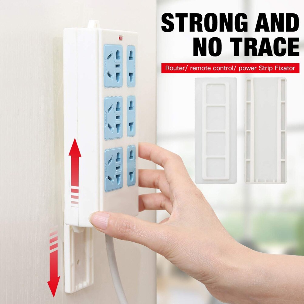 2 Stck Selbstklebende Energie Streifen Halfter Zauberstab Halterung für WiFi Router Energie Streifen Fernbedienung YU-Heimat