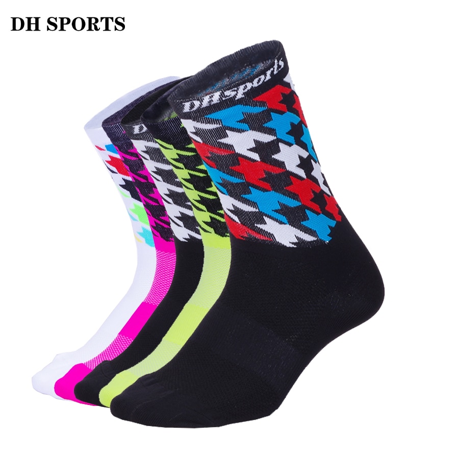 DH Sport Professionelle Radfahren Socken Atmungsaktive draussen ÜSpund Sport Wandern Socken Kompression Sportlich Reiten Socken Männer Frauen