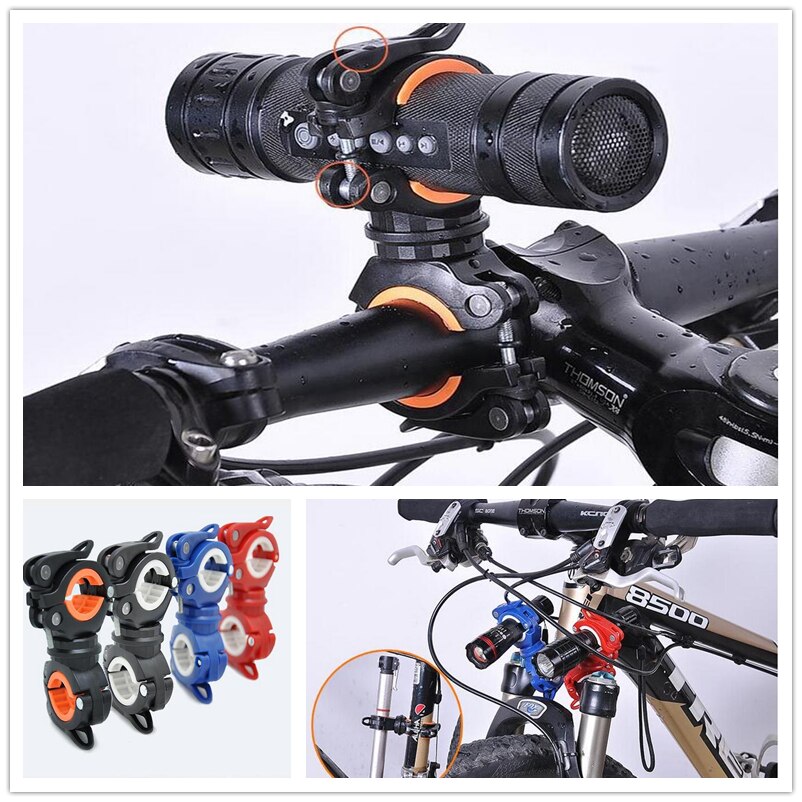 Berg Fahrrad Radfahren 360 Grad Drehbare fahrrad Klemme Taschenlampe LED Taschenlampe Licht Halfter Griff
