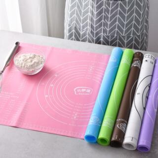 Silikon zurück matt Verdickung Mehl rollen Skala matt Kneten Teig Pad Backen Gebäck rollen matt Backformen Liner