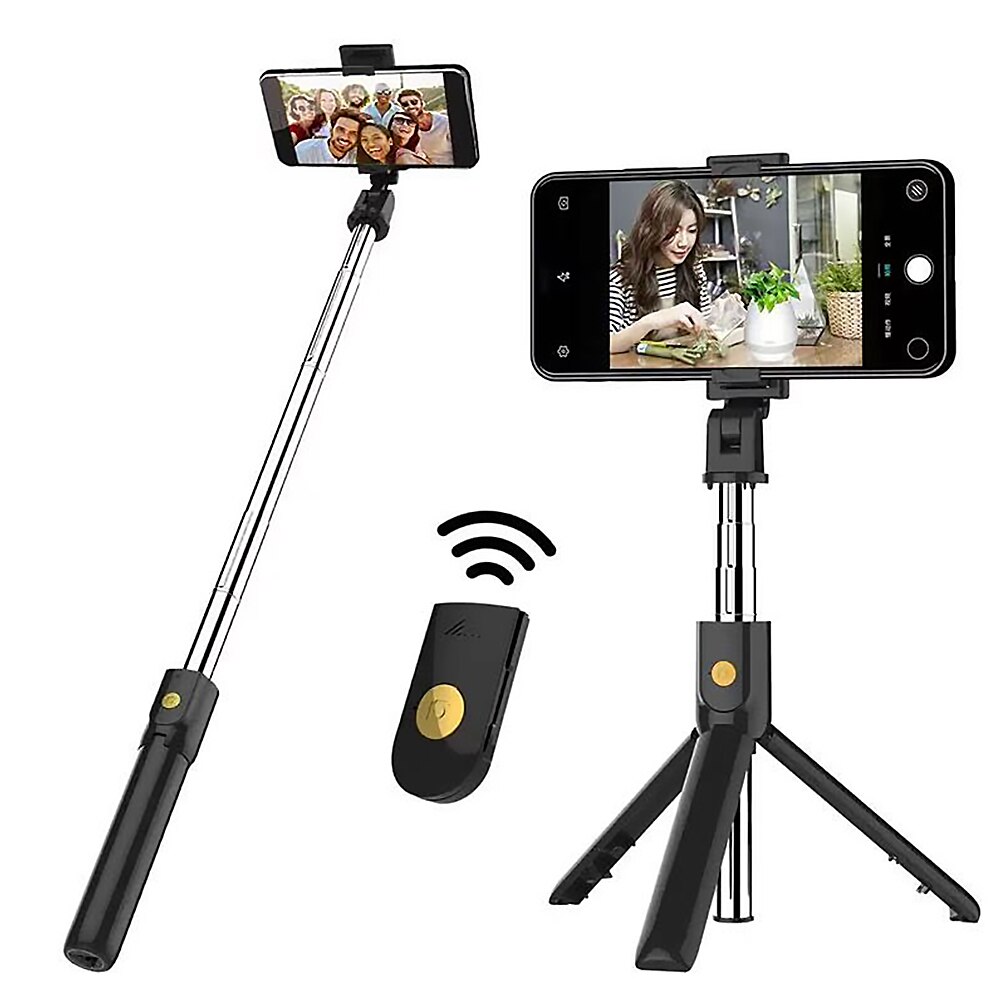 3 in 1 Faltbare Bluetooth Mini Selfiestick Erweiterbar kabellos Stativ Monopod Stativ Kamera Selbstauslöser Artefakt Stange