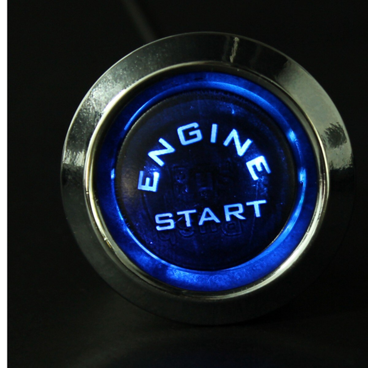 Auto Motor- drücken Ein Anfang halt Schalter Zündung Anlasser Bausatz Keyless Eintrag Anlasser Blau LED an-aus Motor- Styling zubehör