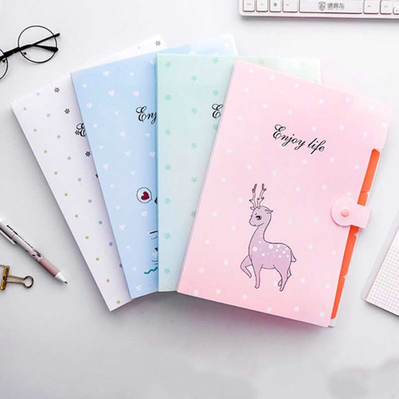 Nette Karikatur Datei Paket Ordner A4 Papier Tasche Multi-schicht Dokument Tasche Datei Ordner A4 Tasche Papier Halfter Einreichung produkte