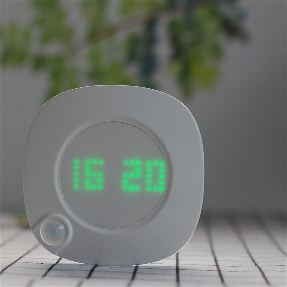 Würfel Digitale Uhr Nachtlicht LED Tisch Uhr Körper Induktion Schreibtisch Lampe Elektronische Magnetische Saug Hanaging Wanduhren
