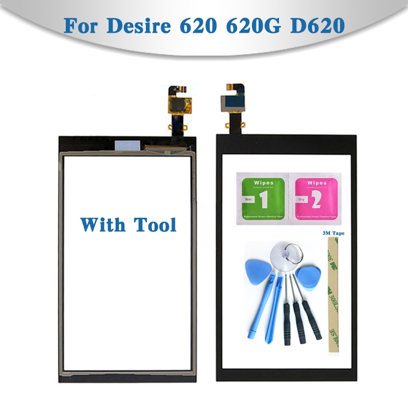 Ersatz 5.0 'Für HTC Verlangen 620 620G D620 Touchscreen Digitizer Sensor Äußeren Glas Objektiv Tafel