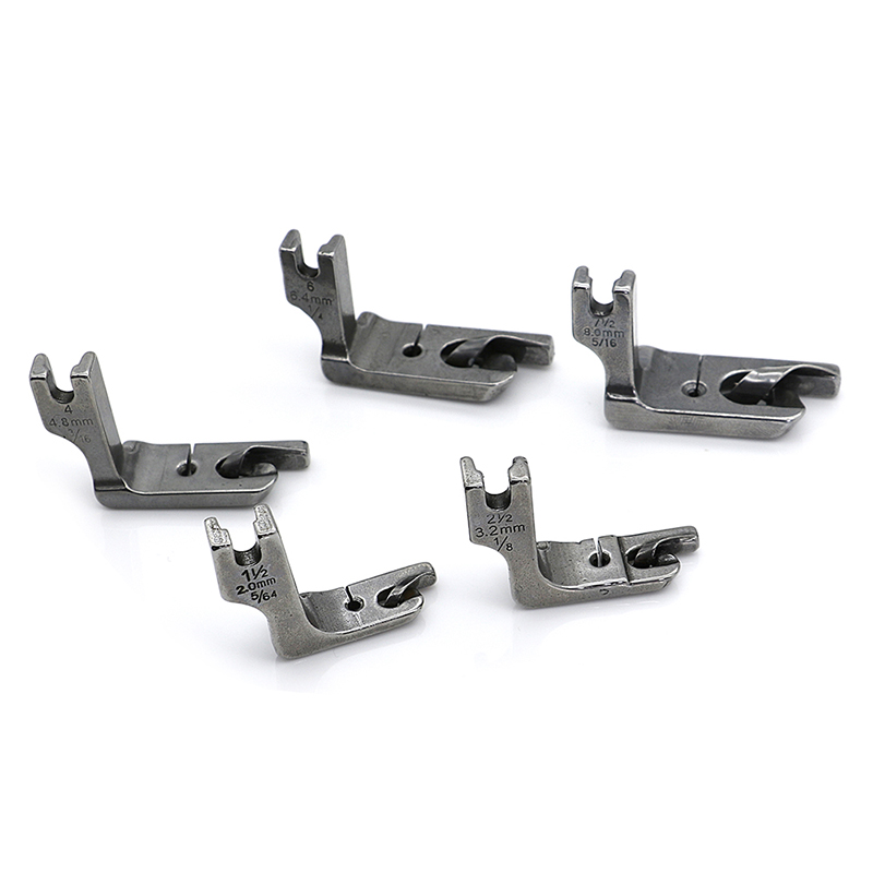 Hemmer presser fuß/füße für Juki Bruder Typische Consew Sunstar Jack pfaff 1/4 '6,4mm 5/16' 8mm industrielle nähmaschine 5 Größe