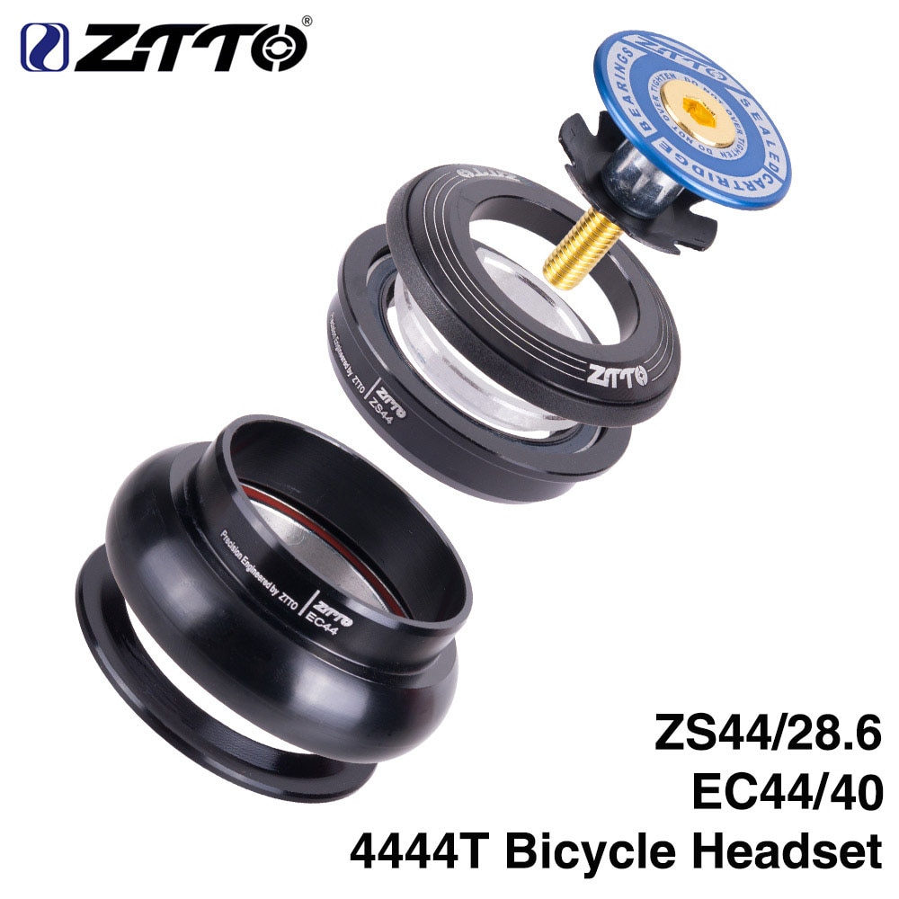 ZTTO Fahrrad Headset 4444T MTB 44mm ZS44 EC44 CNC 1 1/8 '-1 1/2' Gerade Rohr rahmen zu Kegel Rohr Gabel 1,5 Adapter Headset