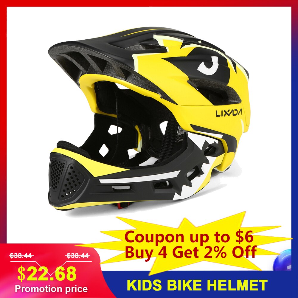 Lixada freundlicher Fahrrad Helm Abnehmbare voll Gesicht Helm freundlicher Sport Radfahren Skateboard Rolle skaten Sicherheit freundlicher Helm