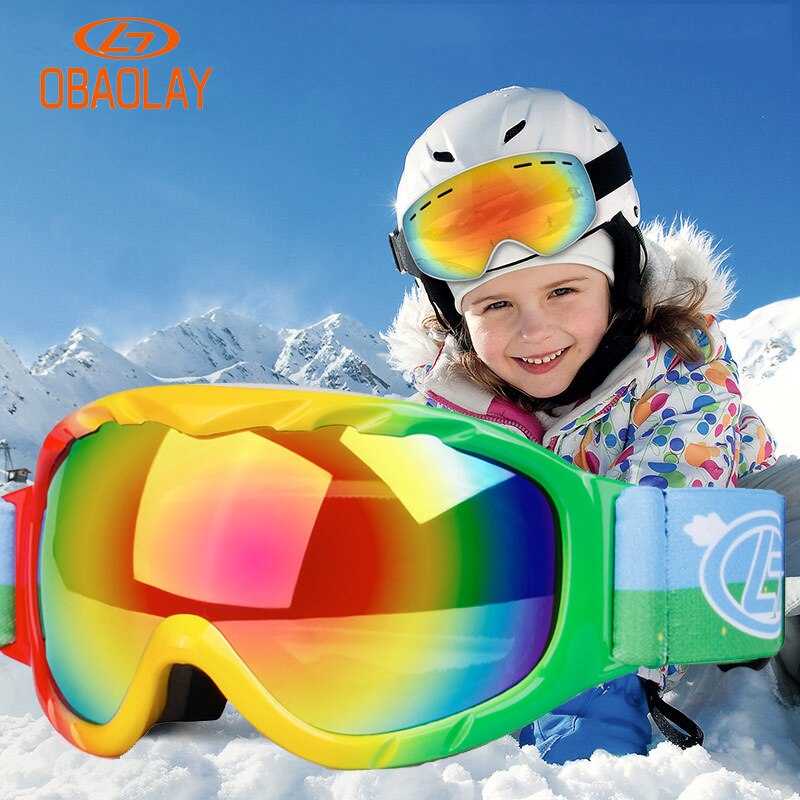 freundlicher Skifahren Brille für Art Jungen Mädchen Glas Anti Nebel Objektiv Winter Schnee Gläser Snowboard Goggle Ski Googles freundlicher Ski brille