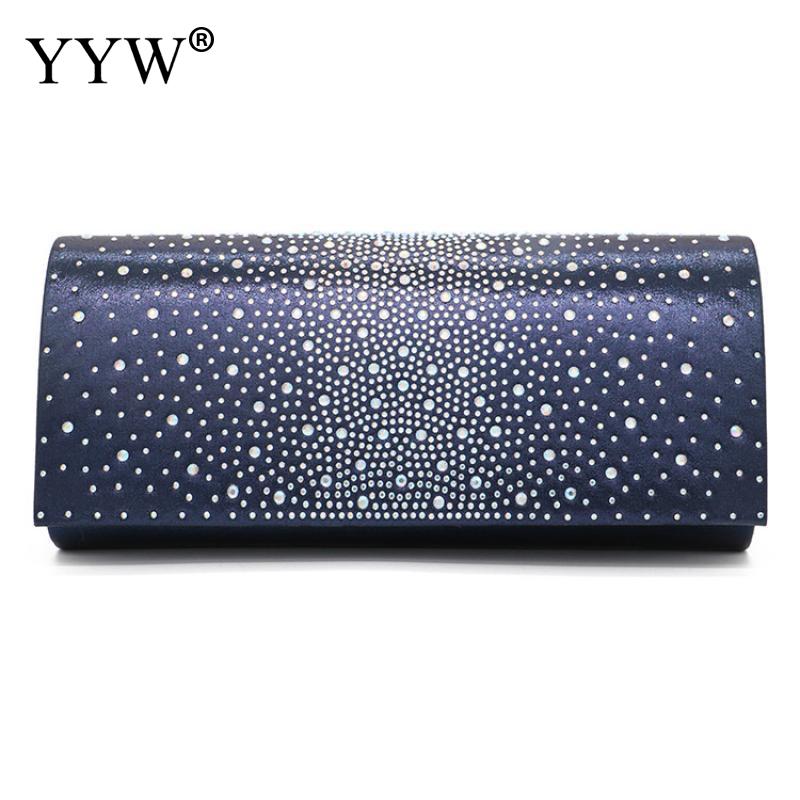Satin- Kasten Tasche Abend Party Kupplung Taschen Für Frauen Kette Schulter Umhängetaschen Mit Strass Niet Umschlag Kupplung Und Geldbörse