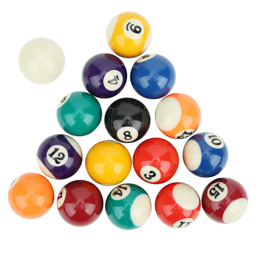 16 stücke 38MM Harz Billard Ball Spielzeug Mini Umweltfreundliche Billard Billard Ball einstellen für Harz Kleine Billard Bälle einstellen