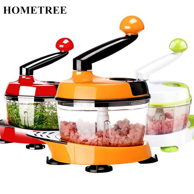 HOMETREE 1500 ml Manuelle Küche Große Kapazität Fleisch Werkzeuge Edelstahl Klinge Fleischwolf Gemüse Cutter Manuelle Fleisch Mühlen H601