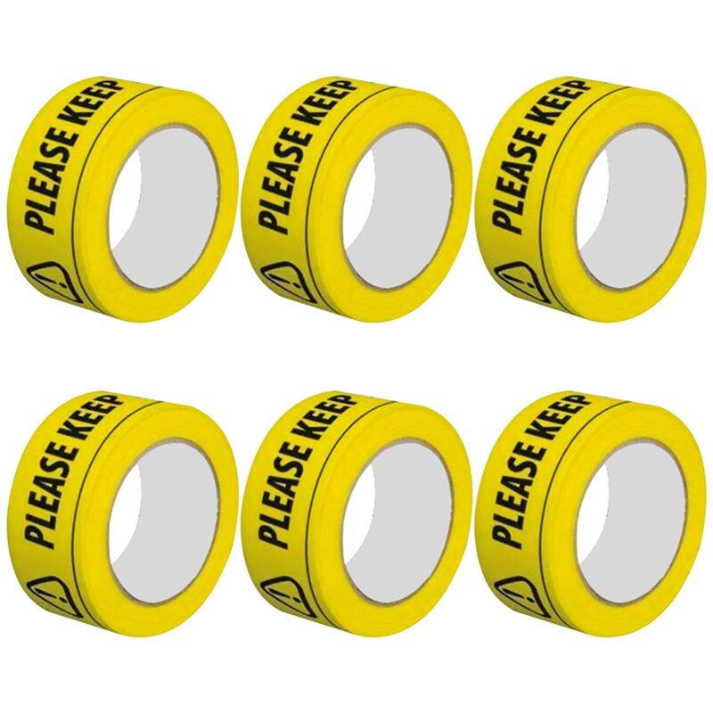 6 Pack Sicherheit Band 2M Meter Auseinander Sozialen Sicher Distanziert Boden Band
