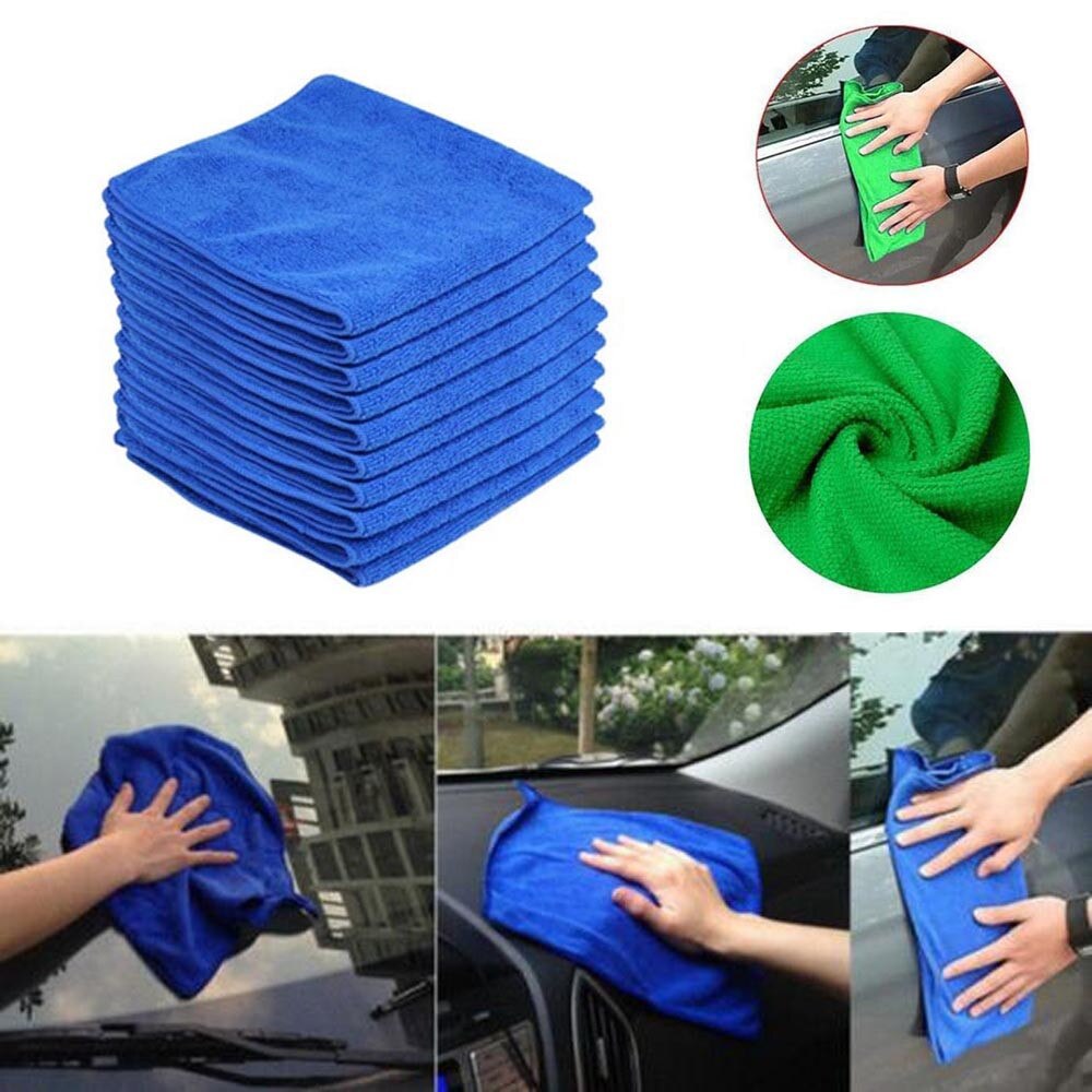10PC Auto Mikrofaser Reinigung Auto Weiche Polnisch Tuch Waschen Tuch Handtuch Staubtuch 25*25cm Auto Hause Reinigung mirofiber Handtücher 107