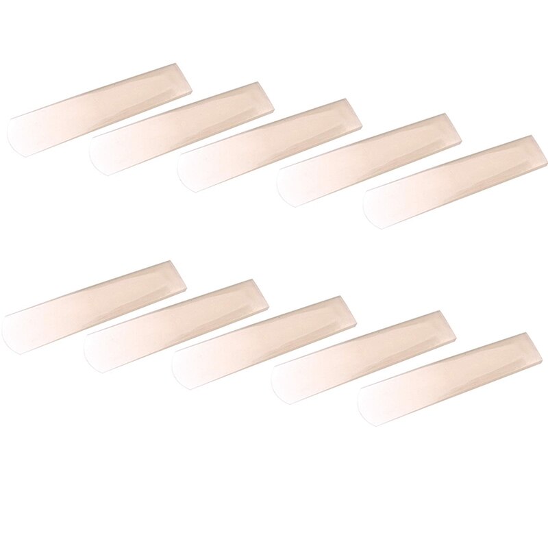 10 Stck Alt Saxophon Schilf transparent Weiß Harz Schilf für Alt Saxophon Festigkeit Klarinette Schilf Teil Accessori