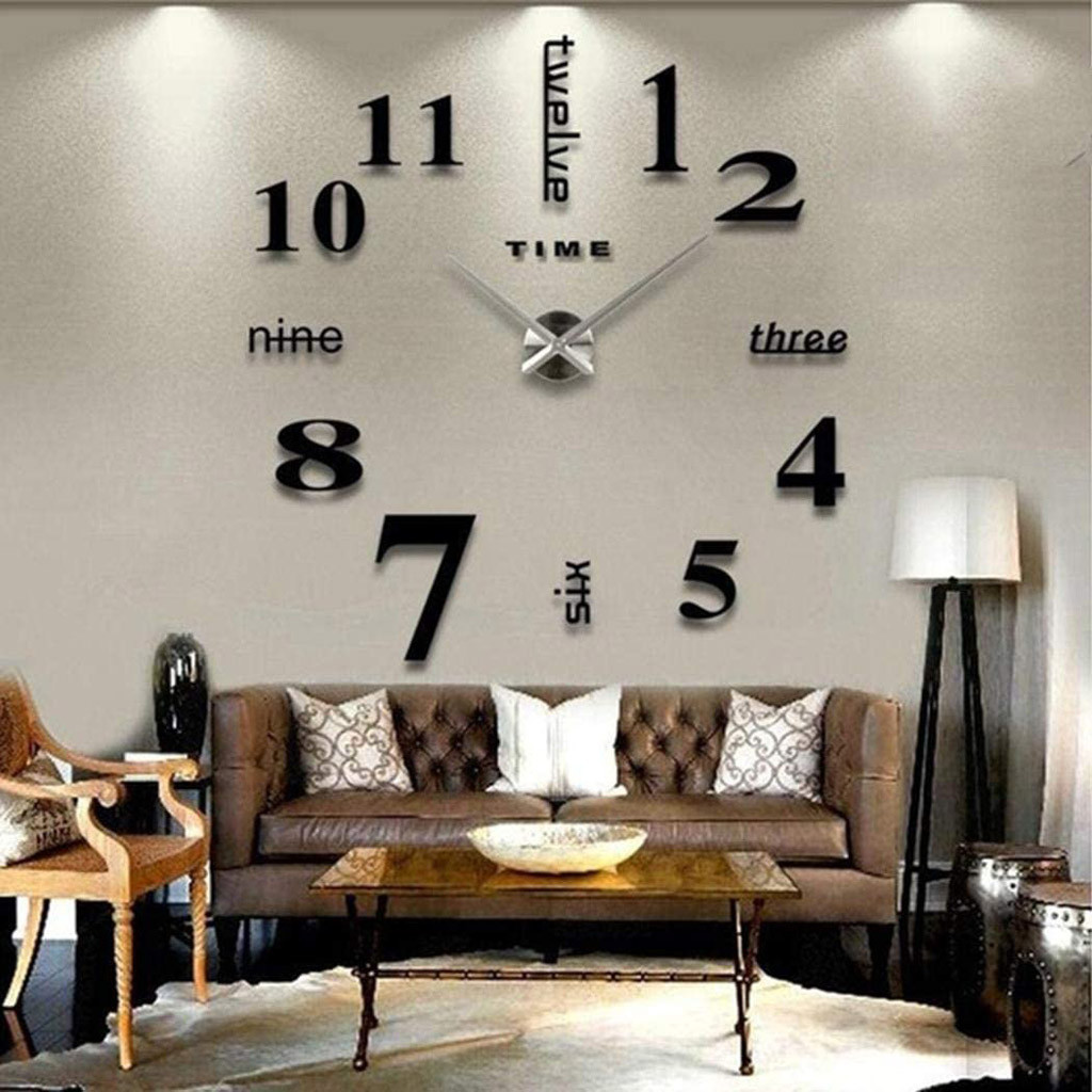 neue Uhr Uhr Wanduhren Horloge 3d Diy Acryl Spiegel Aufkleber Hause Dekoration Wohnzimmer Quarz Nadel Wanduhren #30