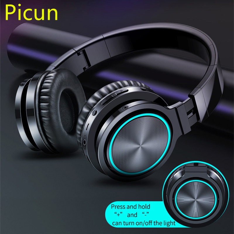 Picun Drahtlose Kopfhörer Starke Bass Bluetooth Headset Lärm abbrechen Bluetooth Kopfhörer Niedrigen Verzögerung Earbuds für Spielen Telefon