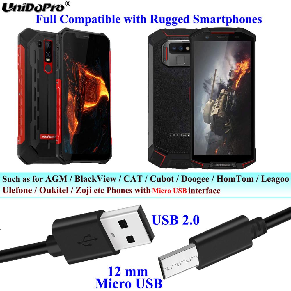 12 mm Mikro USB Kabel Lange Stecker Ladekabel für Blackview BV4900 BV5500 BV4000 BV5800 Profi BV6000 BV6000s A60 Profi a80s Handys