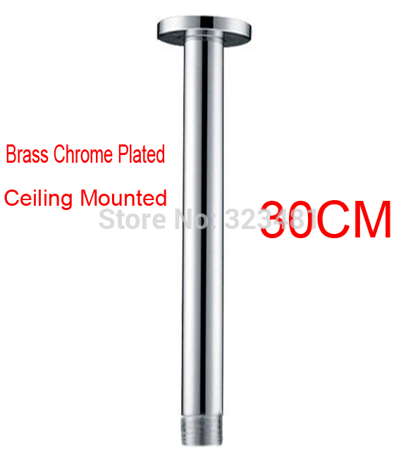 30cm Durcheinander Dusche Arm Decke Montiert Runde Verchromt Dusche Kopf Arm Stange in Badezimmer Accessoriess