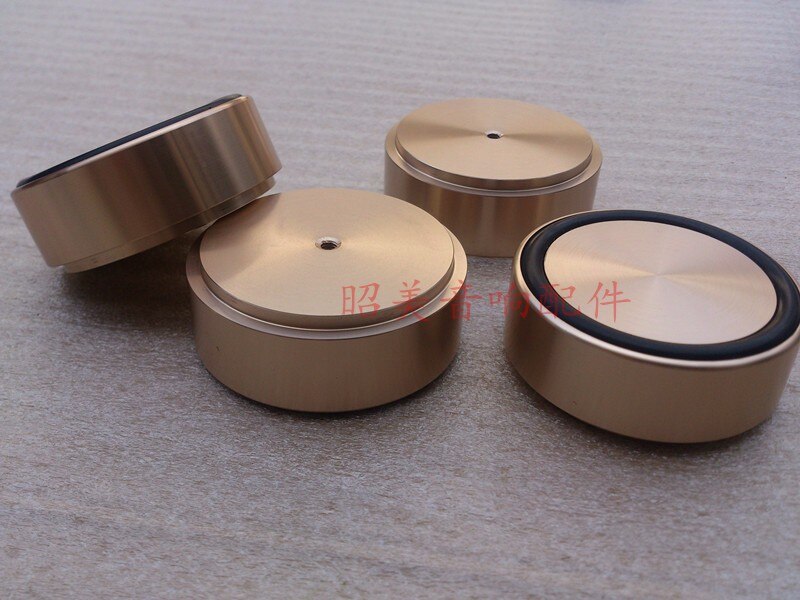 1 stücke Lautsprecher Spikes Verstärker Aluminium Fuß Pad dämpfung 58*22mm Peeling Stativ schock für verstärker chaiss