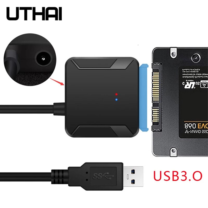 UTHAI T39 HDD Adapter Einfach Festplatte Kabel USB zu SATA 5Gbps USB 3,0 zu SATA3 2.5/3,5 festplatte Lesen IPFS Adapter Kabel