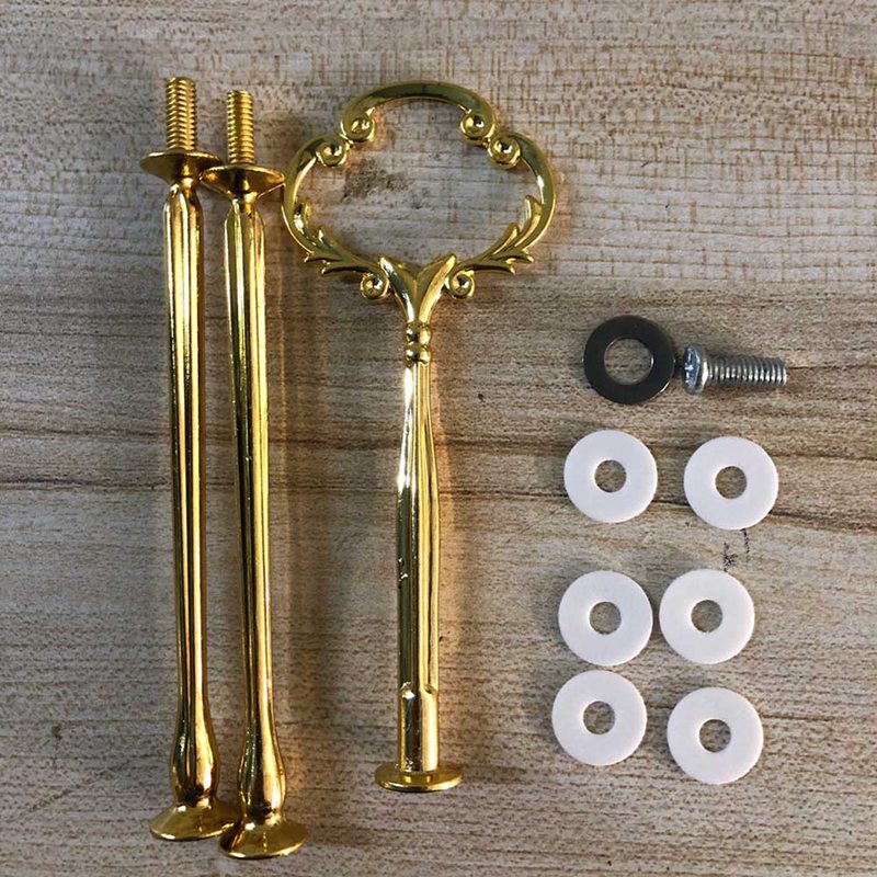 2 oder 3 Ebene Kuchen Platte Stehen (Platte Nicht Enthalten) griff Krone passend zu Metall Hochzeit Party Silber/Goldene Hochzeit Party Zubehör