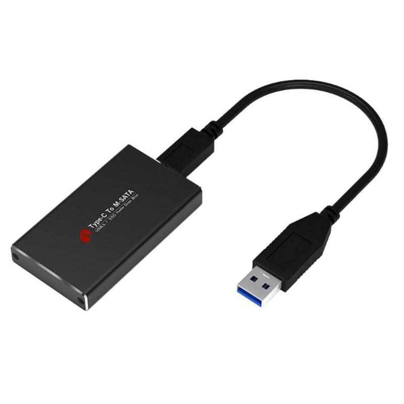 Tragbare Typ C zu mSATA Handy, Mobiltelefon Gehäbenutzen Gehäbenutzen USB 3,1 SSD fest Zustand Antrieb Adapter Gehäbenutzen fallen Mini Festplatte Kasten für PC