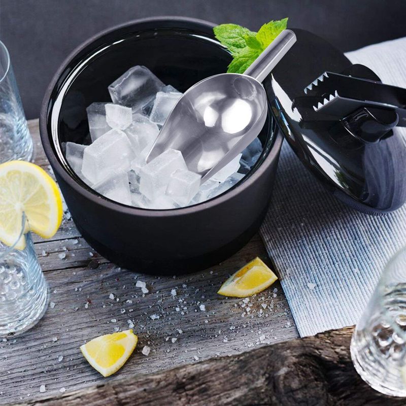 Eis Scoop und Eis Zange (3 Pack), edelstahl Servierzange und Lebensmittel Scoop für Eis Eimer, Bar, Küche, Tee Party und Weddi