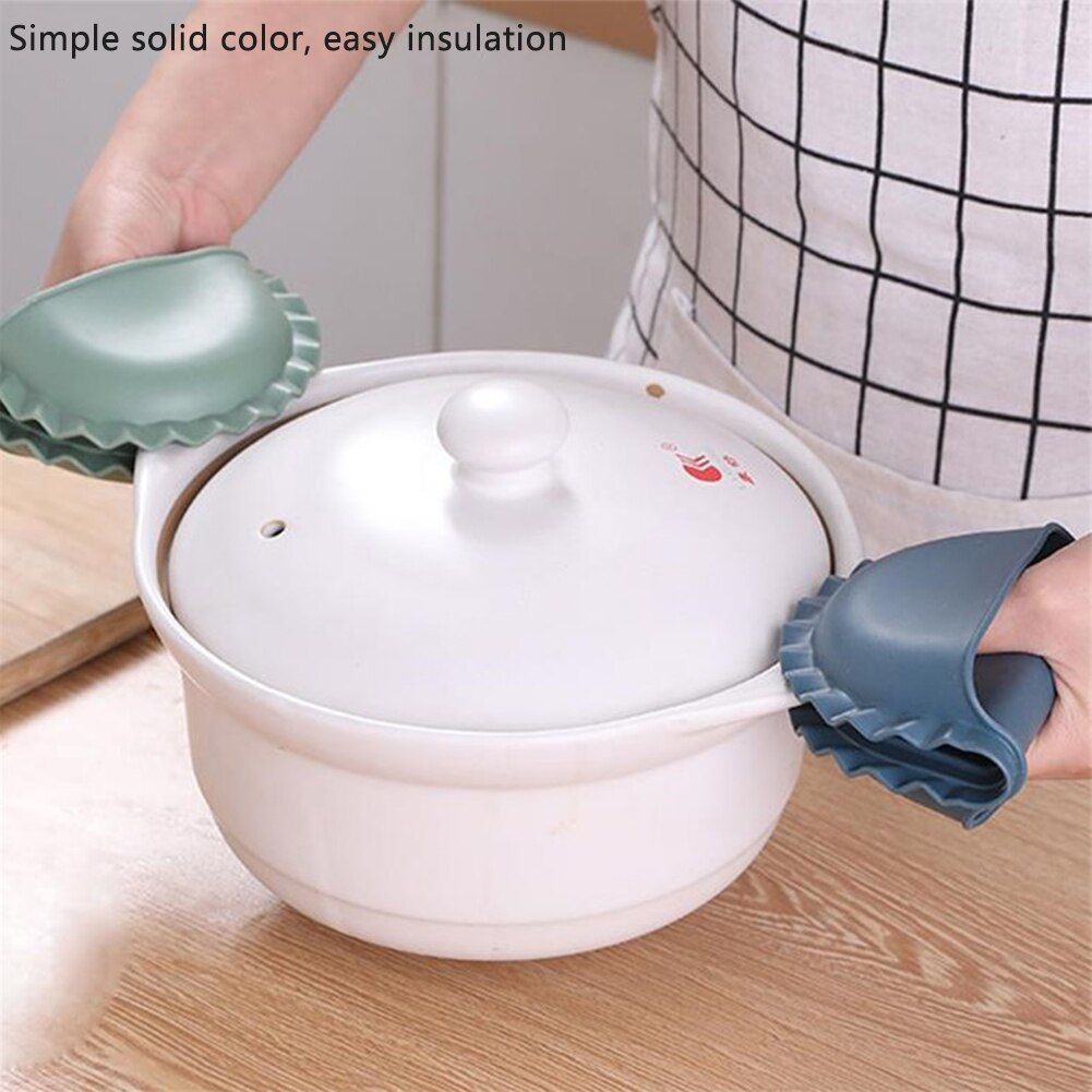 AA Knödel bilden Rüschen Silikon Backofen Handschuhe Handschuhe Silikon Wärme beständig Kochen Preis Handschuhe Potholder für Küche Kochen