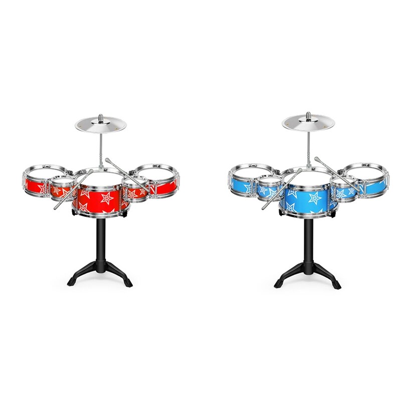 freundlicher Trommel einstellen Simulation Jazz Schlagzeug Schlagzeug Musical Instrument Spielzeug