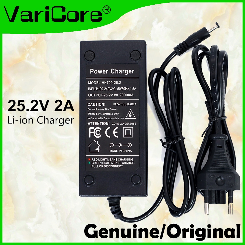 echt/Original Echt 25,2 V 2A / 24V 2A Li-Ion Ladegerät AC 100-240V Konverter Adapter eu-stecker und uns-stecker Für Li-Ion Batterie.