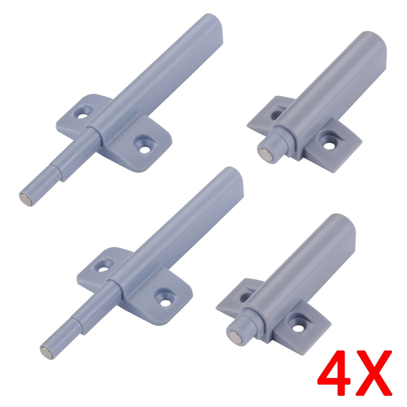 Myhomera 4Stck Magnetische Schrank Fänge Schrank verriegeln drücken zu Öffnen Schrank Schublade Tür berühren halt Dämpfer Puffer ziehen Unsichtbare