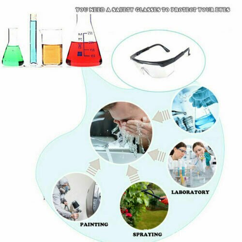 1Stck Schutzbrille Arbeit Schutzbrille Anti-Nebel Winddicht Brille Einstellbar Fahrrad Radfahren Brille draussen-Sport Brillen