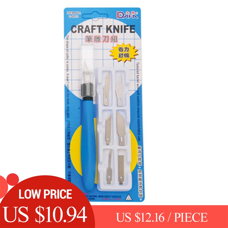 DAFA C-6013 Stift Messer Papier Messer Carving Messer Kombination 6 Verschiedene Klingen