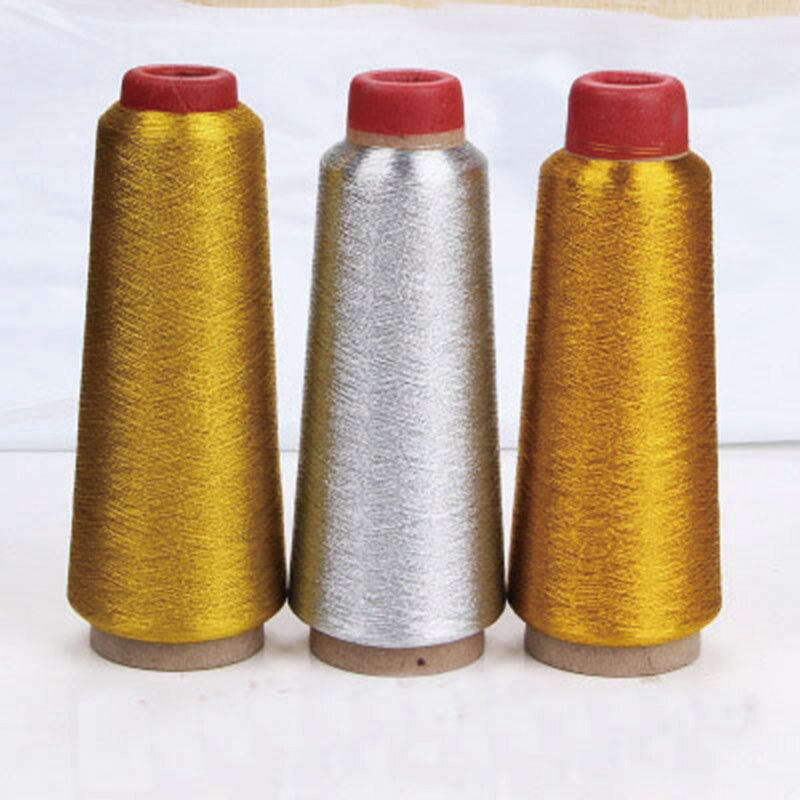 Gold/Silber Gewinde Computer Kreuz-stich Gewinde Stickerei Themen metallisch Feine Draht Overlock Nähmaschine Textil Gewinde