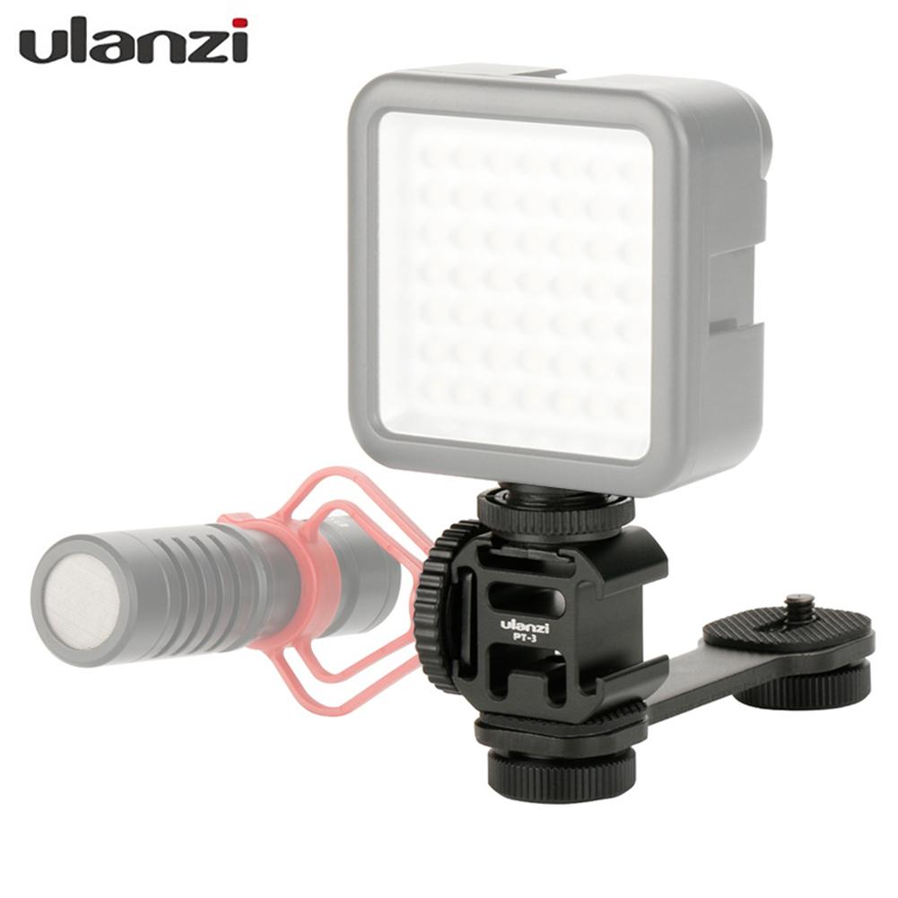 Ulanzi PT-3 Zhiyun Glatte 4 Feiyu Vimble 2 DIJ OSMO Handy, Mobiltelefon 2 verdreifachen Heißer Schuh Halterungen Halterung Ständer Mikrofon Platte Adapter