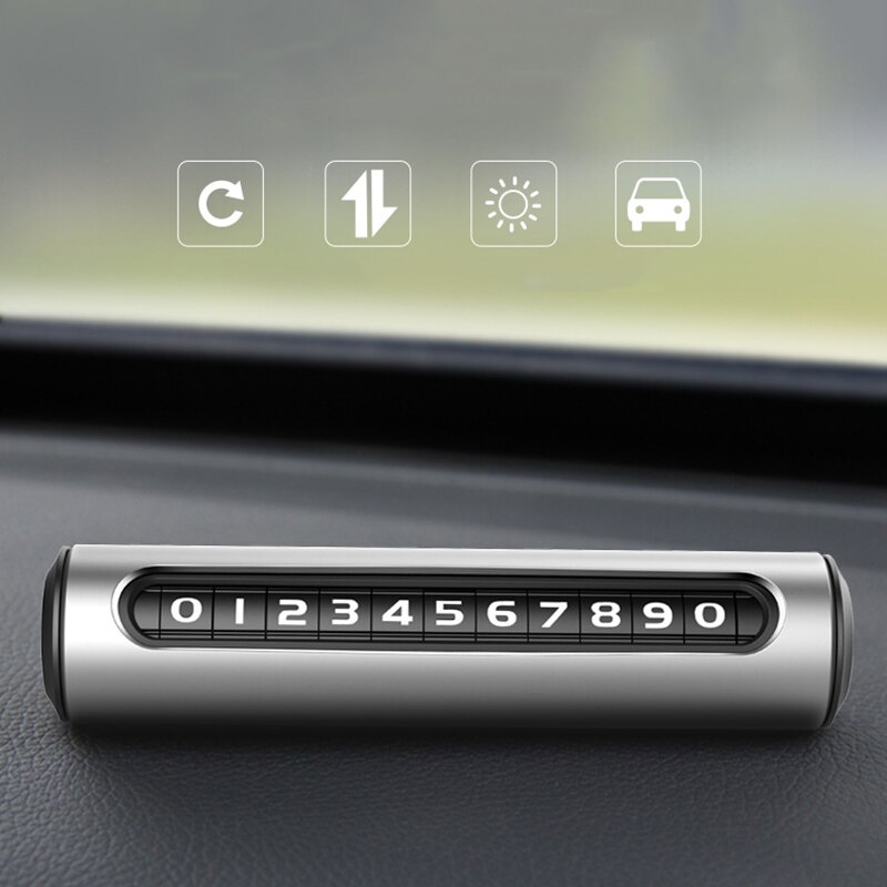 Auto Temporäbetreffend Parkplatz Karte Rolle Typ Rotierenden halt Zeichen Universal- Drehen Telefon Anzahl Platte praktisch Anzahl Karte