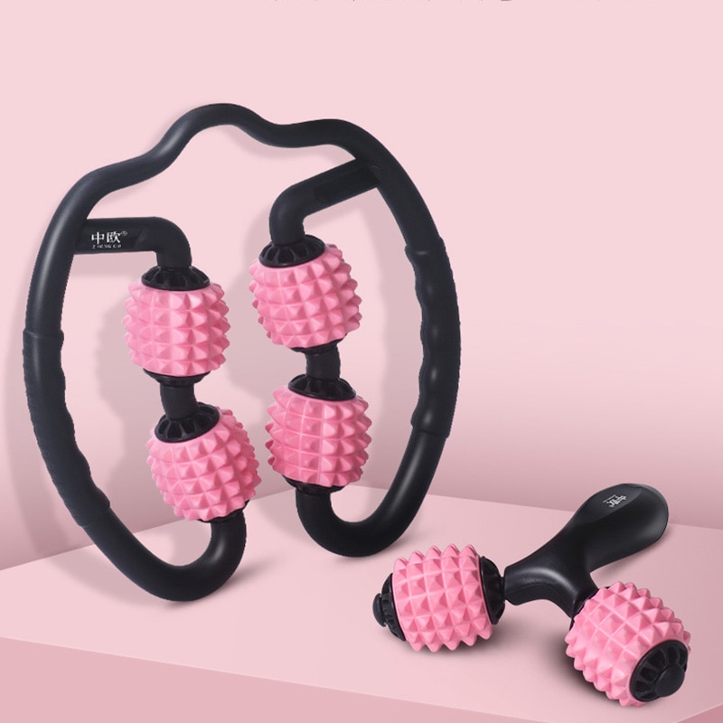 Yoga Schwimm Massage Rolle Pilates Fitnessstudio Fitness Für Arm Bein Nacken Muskel Gewebe Für Sport Schlanke Bein Massage 4 Rad schaum Rolle