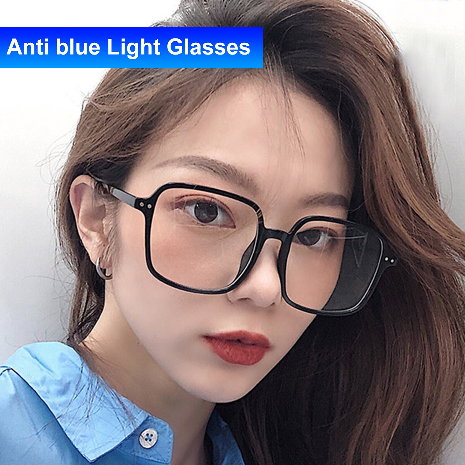 unisex Optische Gläser Anti-blau Licht Gläser flexibel Brillen Ultra Licht Quadratische Rahmen Brille Computer Brille