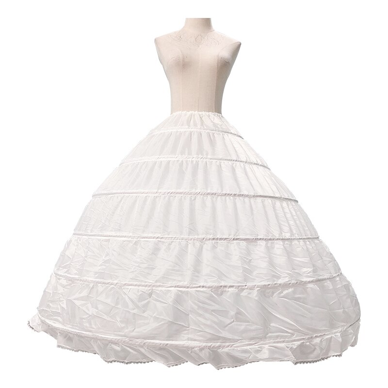 Neue braut Felsen Petticoat 6-schicht stahl Ring hochzeit kleid röcke Plus größe röcke große pettiskirt für hochzeit kleid