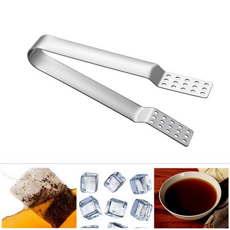 Edelstahl Tee Tasche Clip Anti-Heiße Klemme Tong Presse Tee Zubehör Kleine Lebensmittel Clips Tee-einstellen Mit Griff lebensmittel Clip Werkzeuge