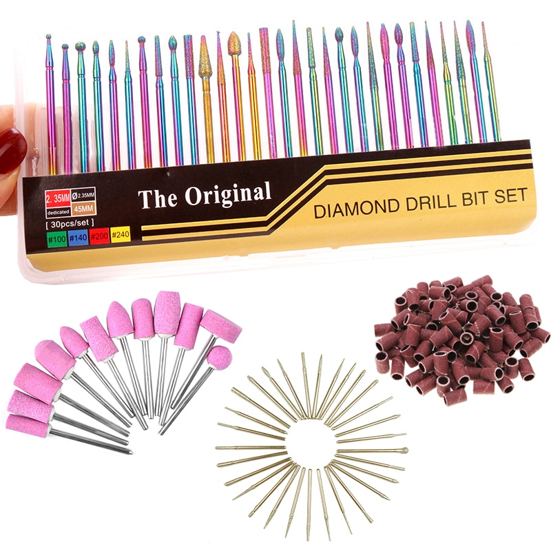 Nagel Fräser Diamant Nagel Bohrer Bits Nagel Kunst Schleif Bands Elektrische Nagel Bohrer Maschine Zubehör Nagel Kunst Entferner Werkzeug