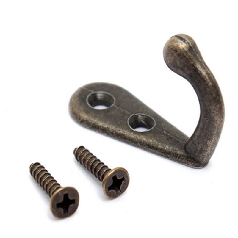 1Pc Antike Farbe Mantel Haken Einzel Haken Mantel Haken Gold retro Haken Kleine Tragbare Antike Haken C065 extra Kleine retro