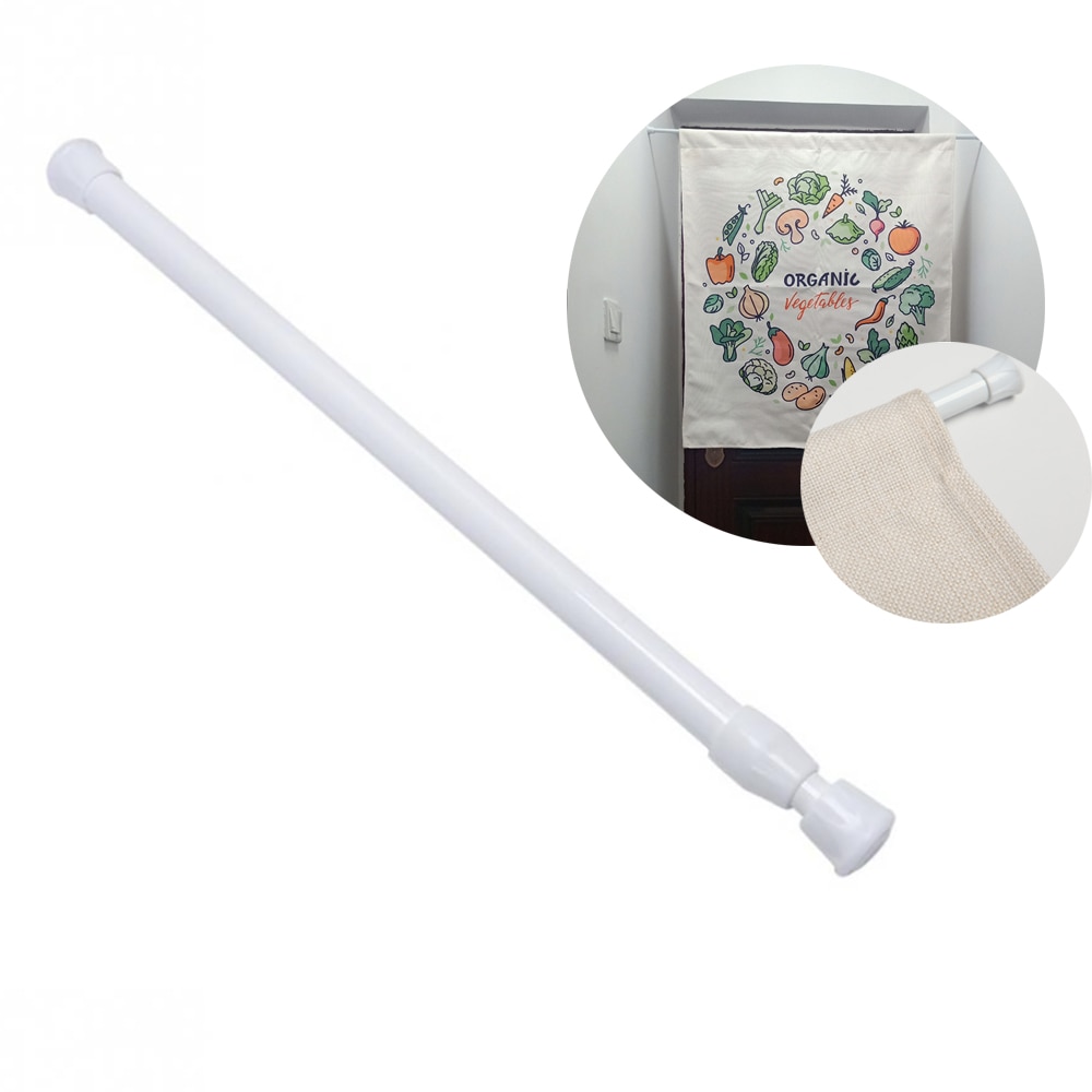 1PC Einstellbare Tür Vorhang Stange Metall Erweiterbar Tür Vorhang Schiene Stange Teleskop Pole Tür Haushalts Aufhänger Stangen 60cm-100CM