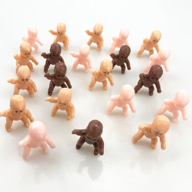 60 stücke 1.2 'Mini Kunststoff Schlecht Spielzeug Baby Favor Liefert für Badewanne Baby Dusche und Eis Würfel Spiel
