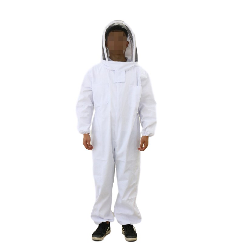 1 stücke weiß Biene anzug imker voller anzug bienenzucht anzug apicultural ausrügestochen imker maske raum biene Hütte für anzug bienen