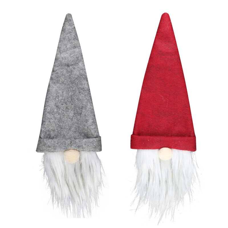 23*12cm Santa Claus Flasche Abdeckung Dekoration Gesichtslosen Weihnachten Puppe Flasche Abdeckung Weihnachten Champagner Dekoration Wein Tasche