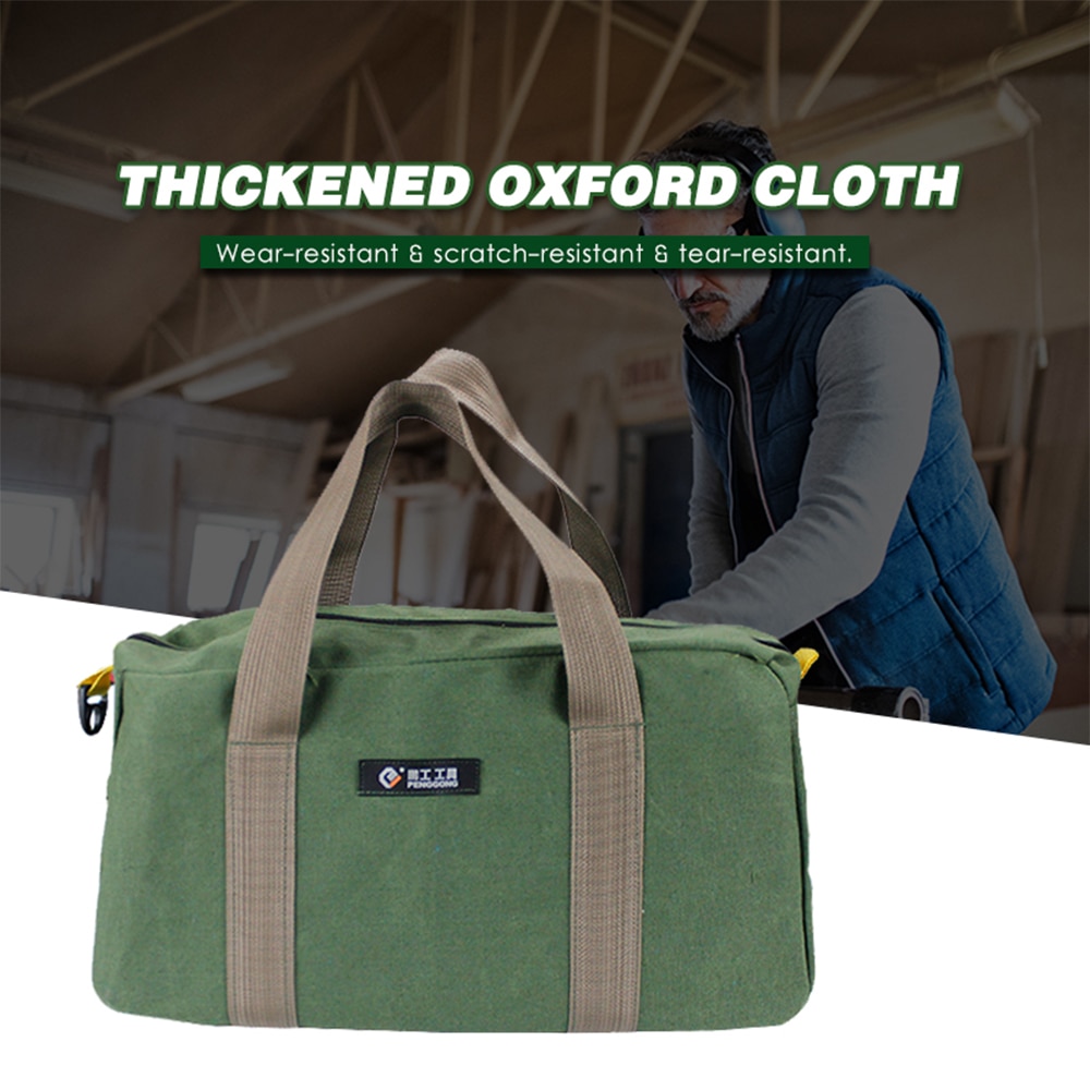 PENGGONG Große Verdickte Tragen-Besteändig Wartung Werkzeug Lagerung Tasche Multifunktionale Tragbare Werkzeug Tasche Große Kapazität Leinwand Tasche