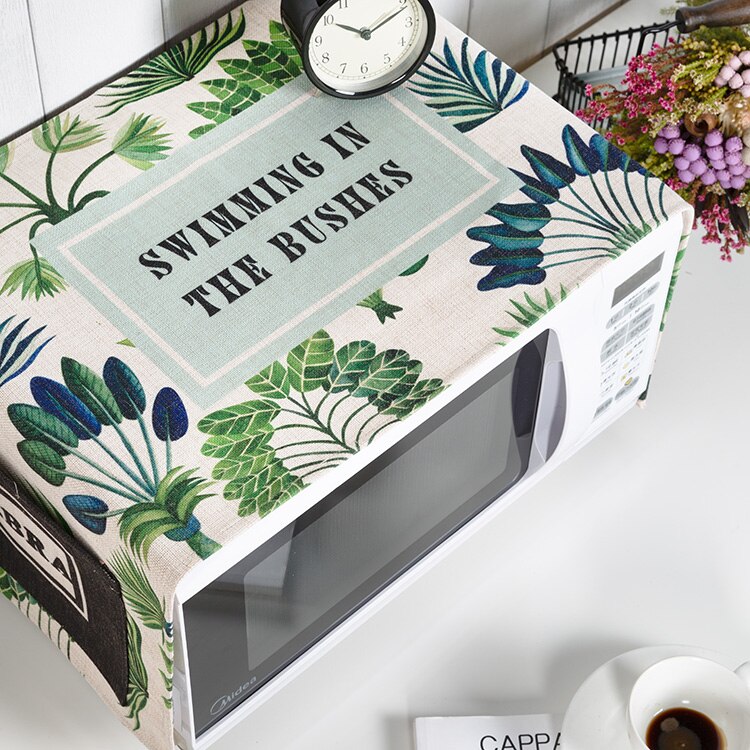 NEUE Nordischen stil retro anlage Mikrowelle staub deckt sterben ofen schild tuchkunst Ländlichen stil mit Einkaufen inhalt tasche