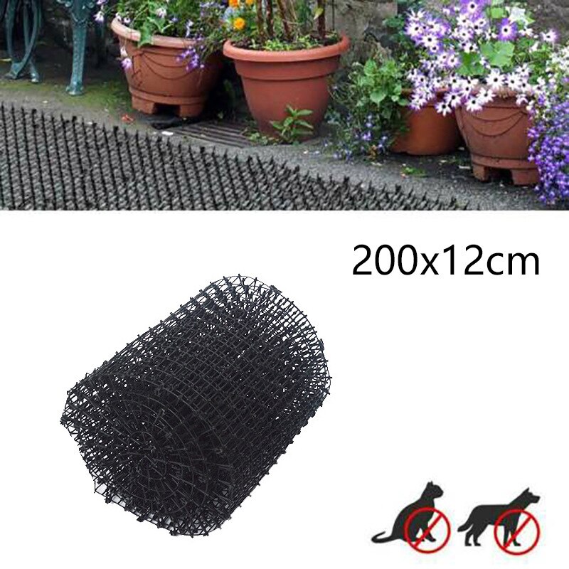 2 Meter Katze skat Matten mit Spikes Prickeln Streifen Anti-Katze Graben Stopper für Garten Schützen Pflanzen Blumen FAS6